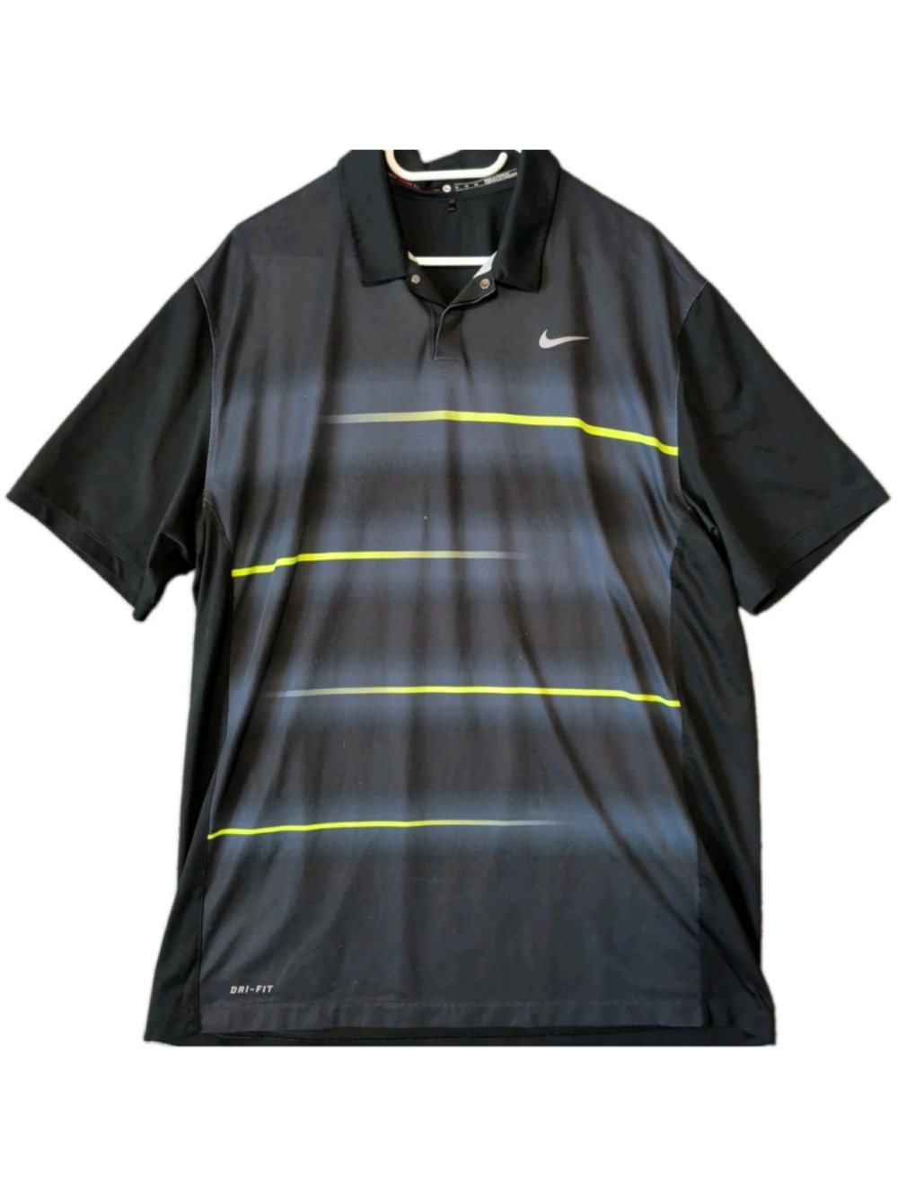 Nike Tiger Woods Vapor Trail Polo Shirt Mens 639821-010 Rare Style XL